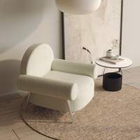 Ghế sofa thư giãn lông cừu kiểu Bắc Âu