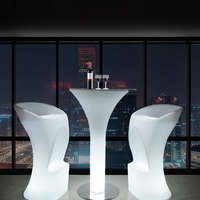 Bàn ghế led trang trí quầy bar câu lạc bộ 