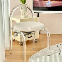 Ghế ăn Crystal Chair trong suốt đệm nhung