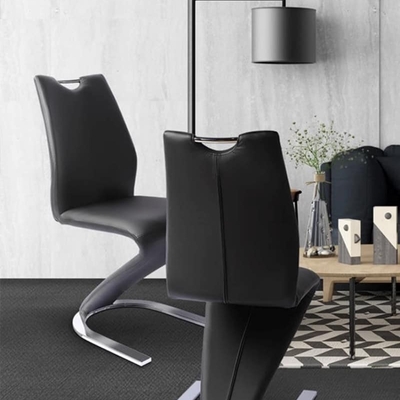 Ghế ăn chữ Z bọc da sáng tạo 