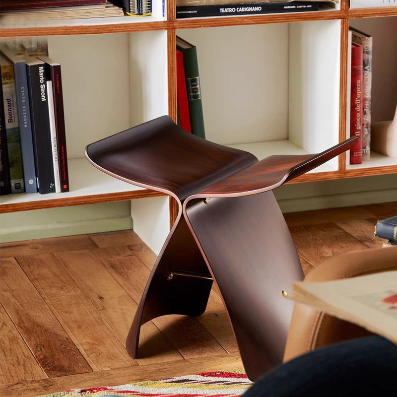Ghế đôn bươm bướm Butterfly Stool kiểu Nhật