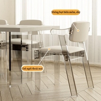 Ghế Acrylic trong suốt dành cho bàn ăn bàn cafe