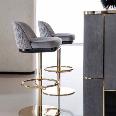 Ghế quầy bar chân inox cao cấp